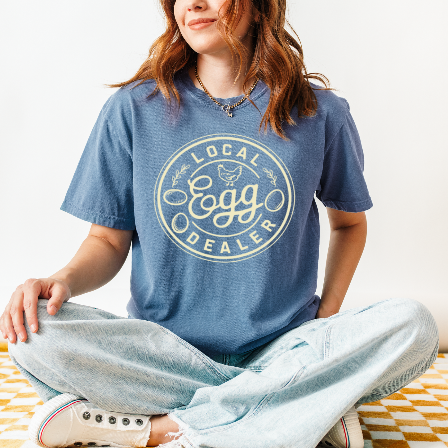 Local Egg Dealer OATMEAL INK Screen Print