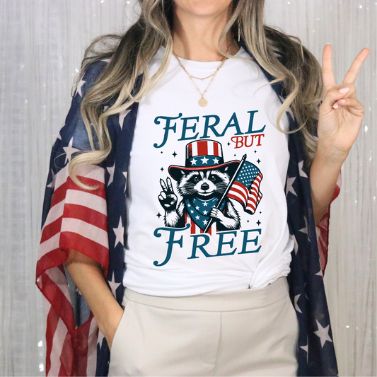 Feral But Free DTF Transfer