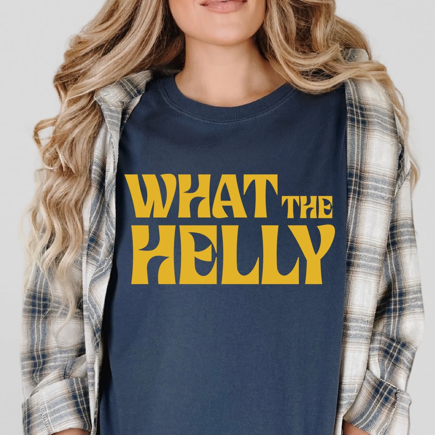 What the Helly YELLOW INK Screen Print