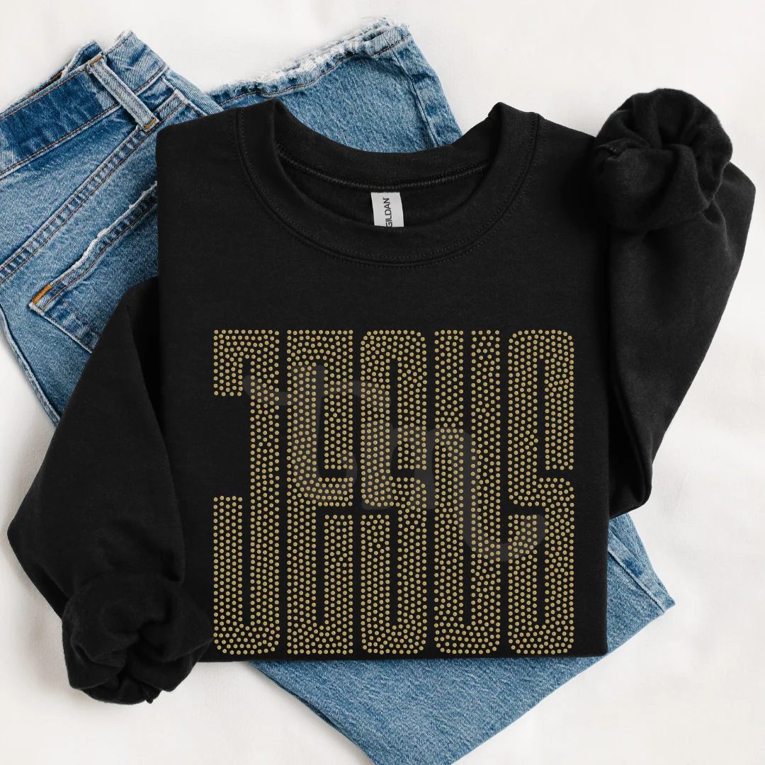 Jesus Spangles Transfer GOLD COLOR