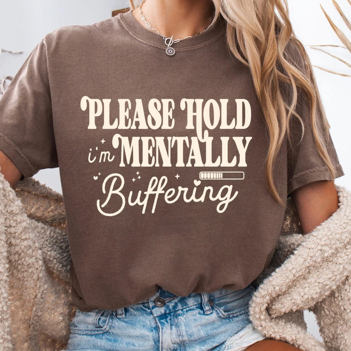Please hold.... Mentally Buffering Graphic Tee