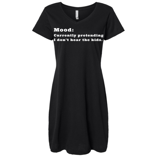 Pretending I Don't Hear the Kids WHITE INK DTF Transfer