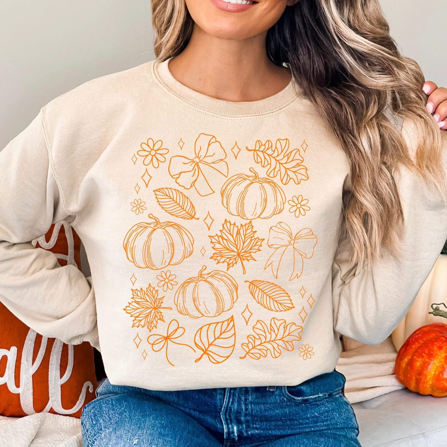 Pumpkin Leaves Graphic Tee