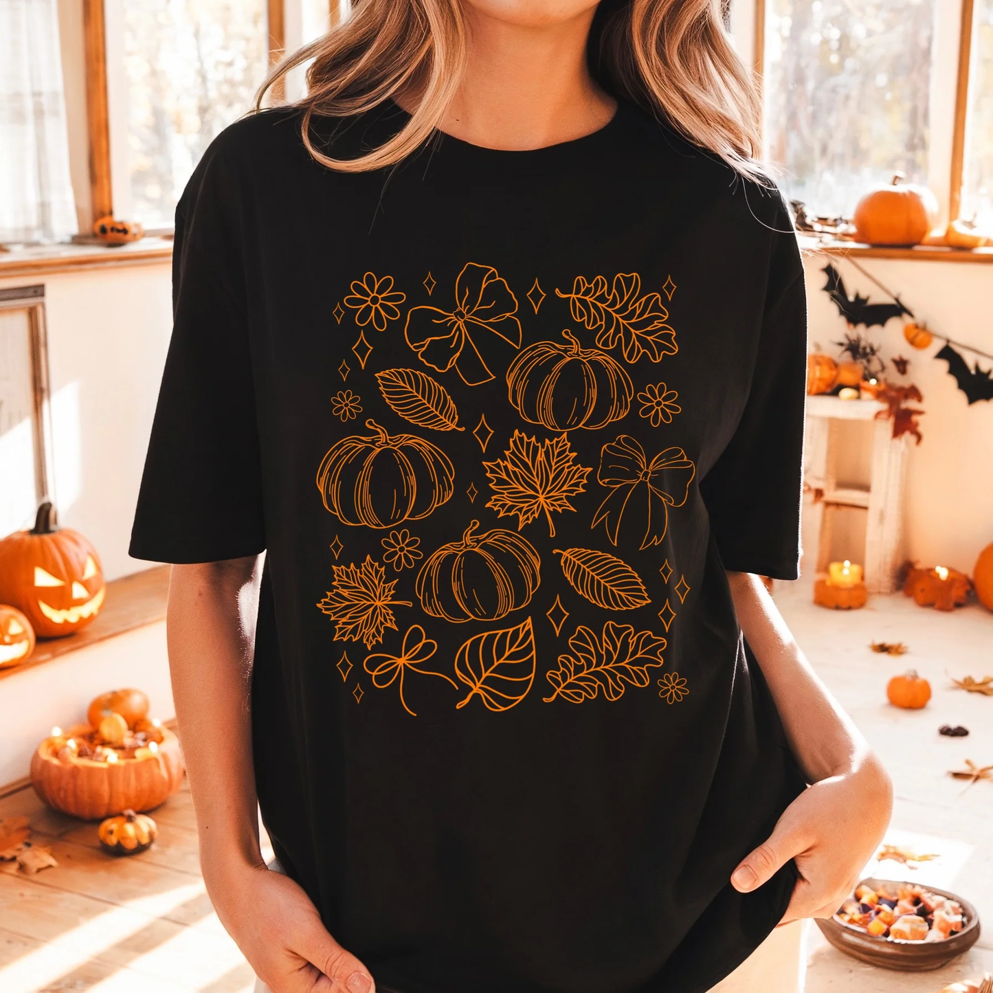 Pumpkin Leaves Graphic Tee