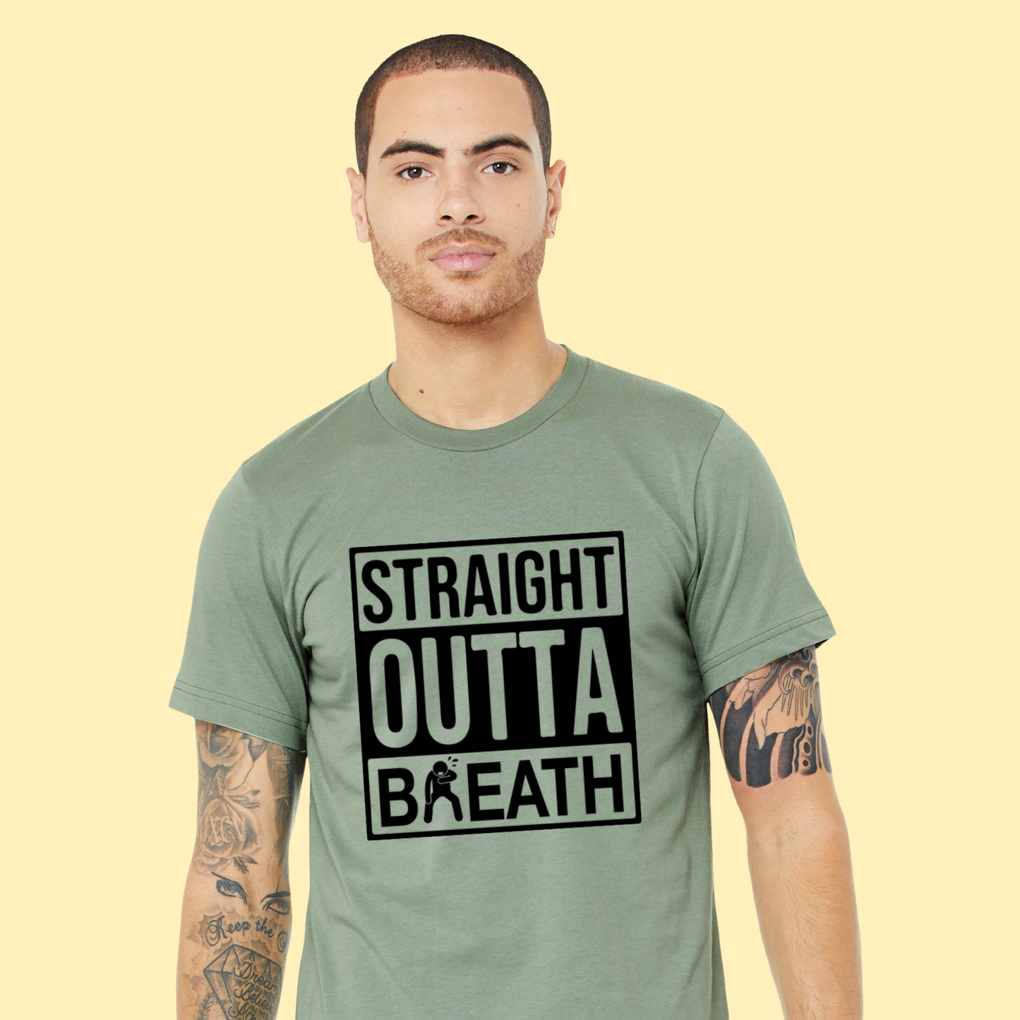 Straight Outta Breath DTF Transfer