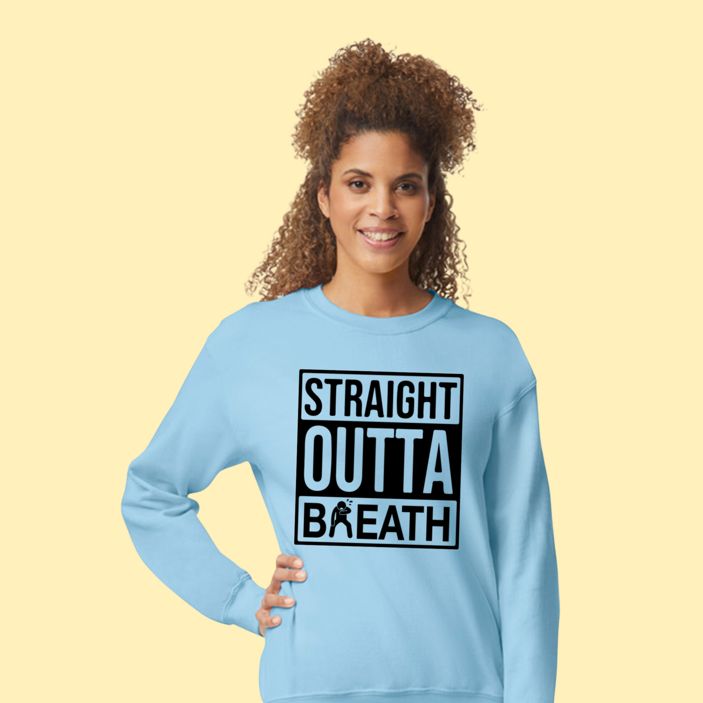 Straight Outta Breath DTF Transfer