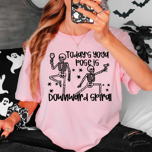 Downward Spiral Yoga Graphic Tee