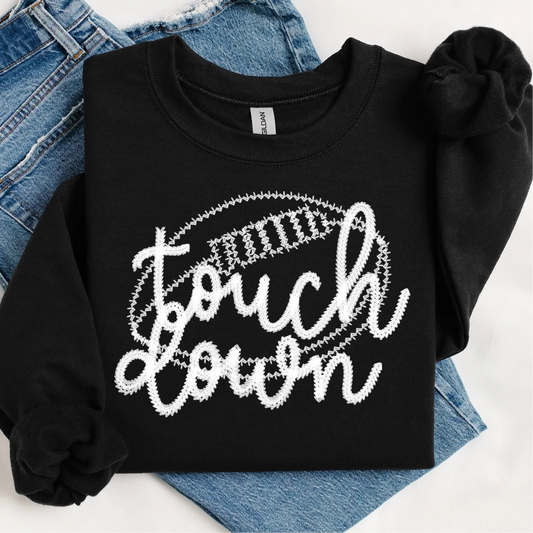 Touch Down Stitched Effect Graphic Tee