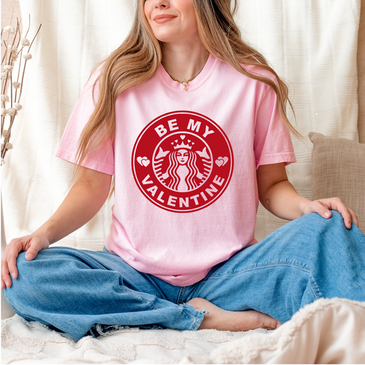 Be my Valentine RED INK Screen Print