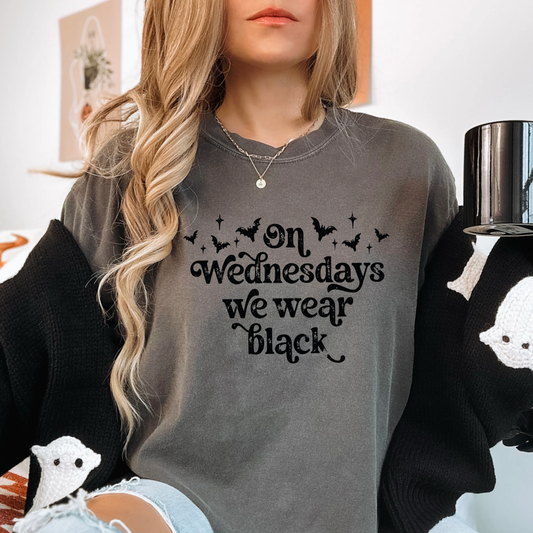 On Wednesdays We Wear Black Graphic Tee