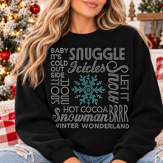 Winter Things Spangles Transfer